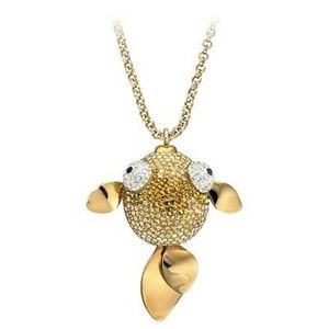 Swarovski Large Gold Lychee Pendant
